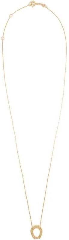 Aliita Kettingen - 9K Gold Horseshoe Brillante Necklace in multi