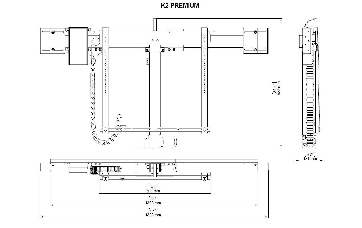 TV-Lift Premium 2 0515 max. 50 kg<br>TV Lift