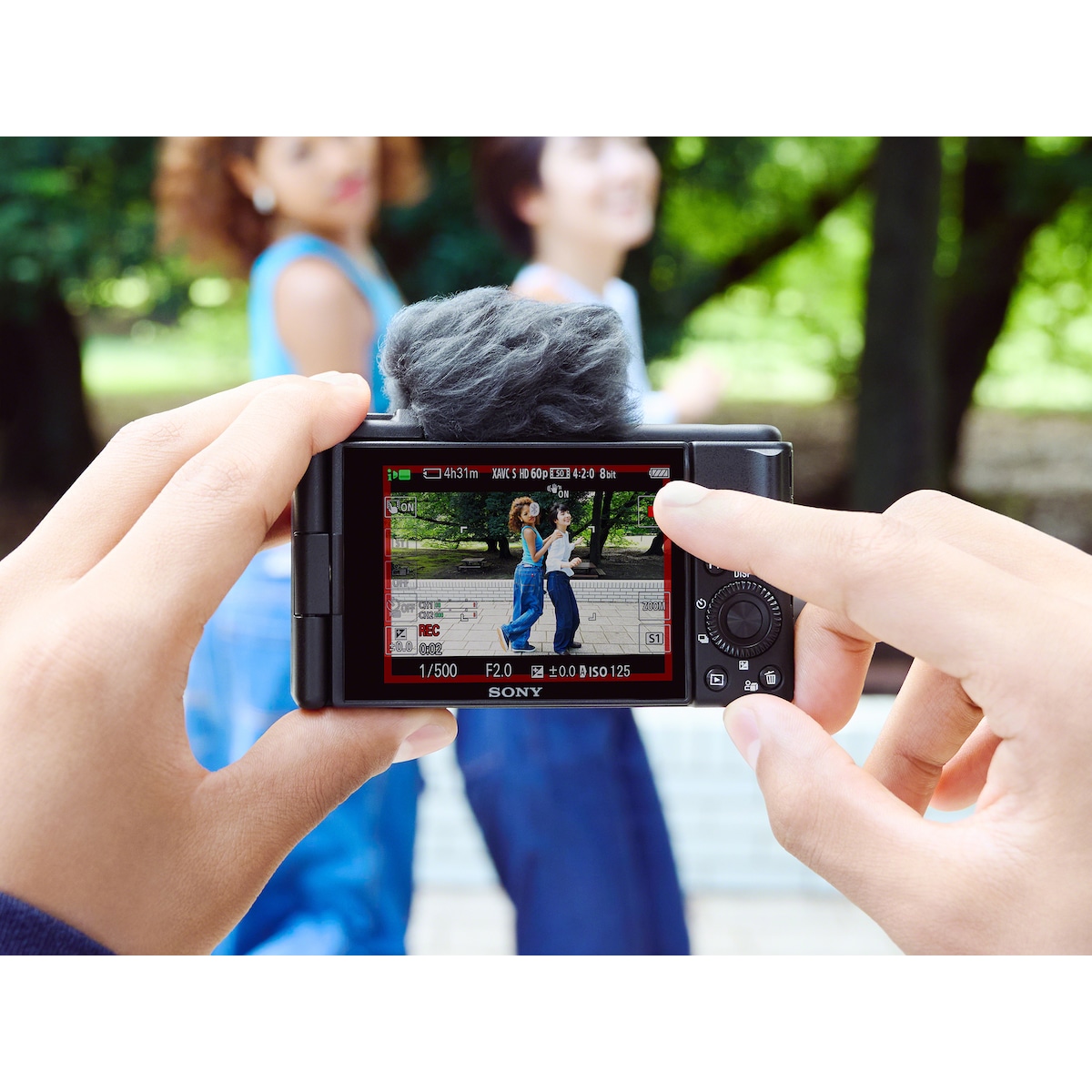 Sony ZV-1F digitalt kamera for vlogging