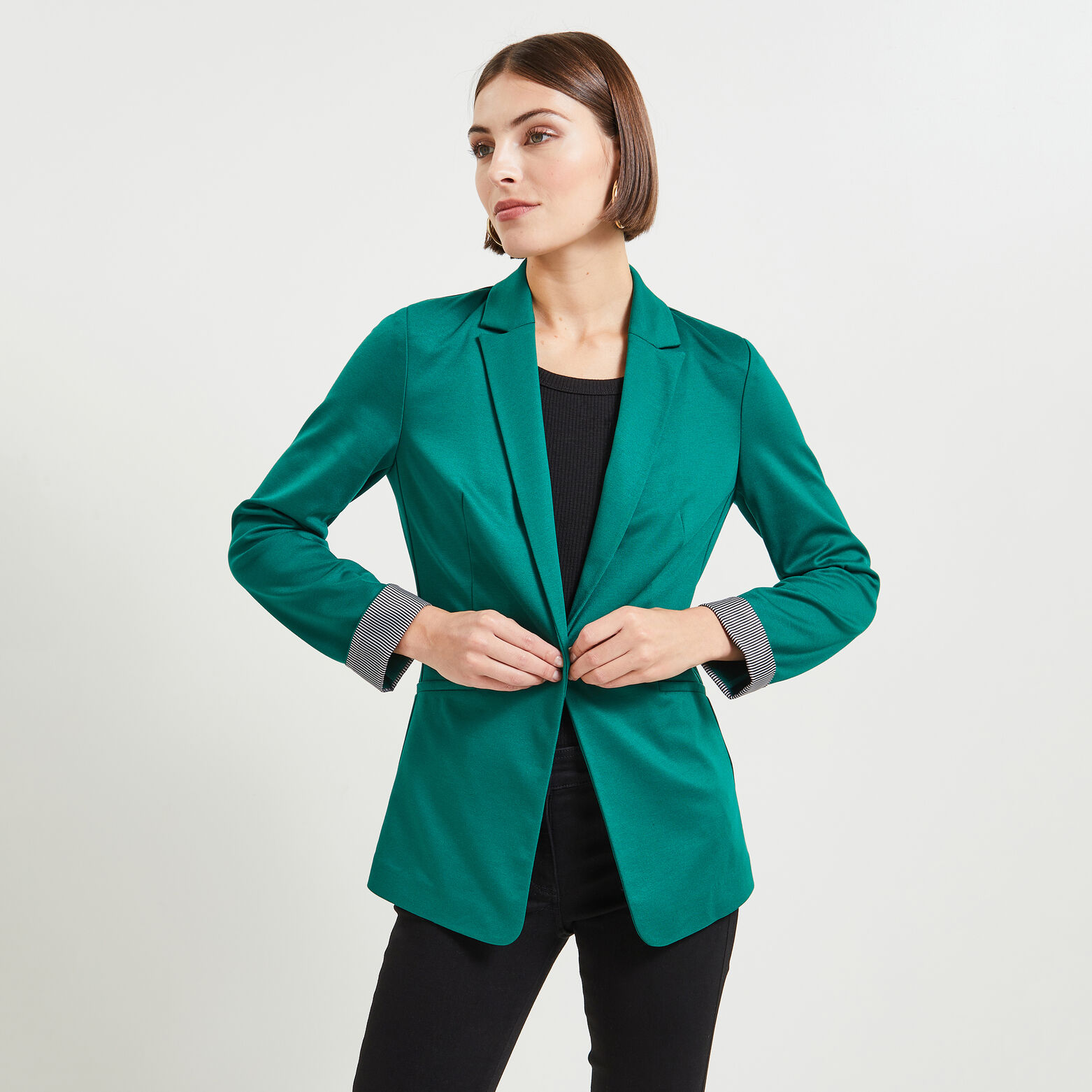 Veste tailleur en maille femme