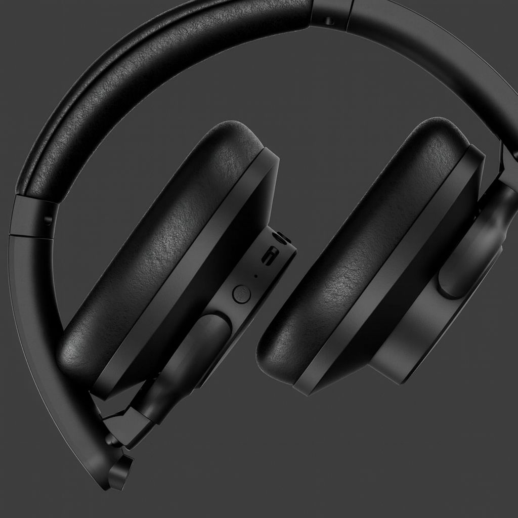 Valencia Bluetooth 5.3 TWS On-Ear Kopfhörer Headset mit Noise Cancelling (1040234) - Midnight Black