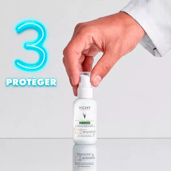 Gel de banho espumante Cerave 473ml + Sérum La Roche-Posay Effaclar 30ml + Protetor solar Vichy Capital Soleil UV-CLEAR FPS 50+ 40ml