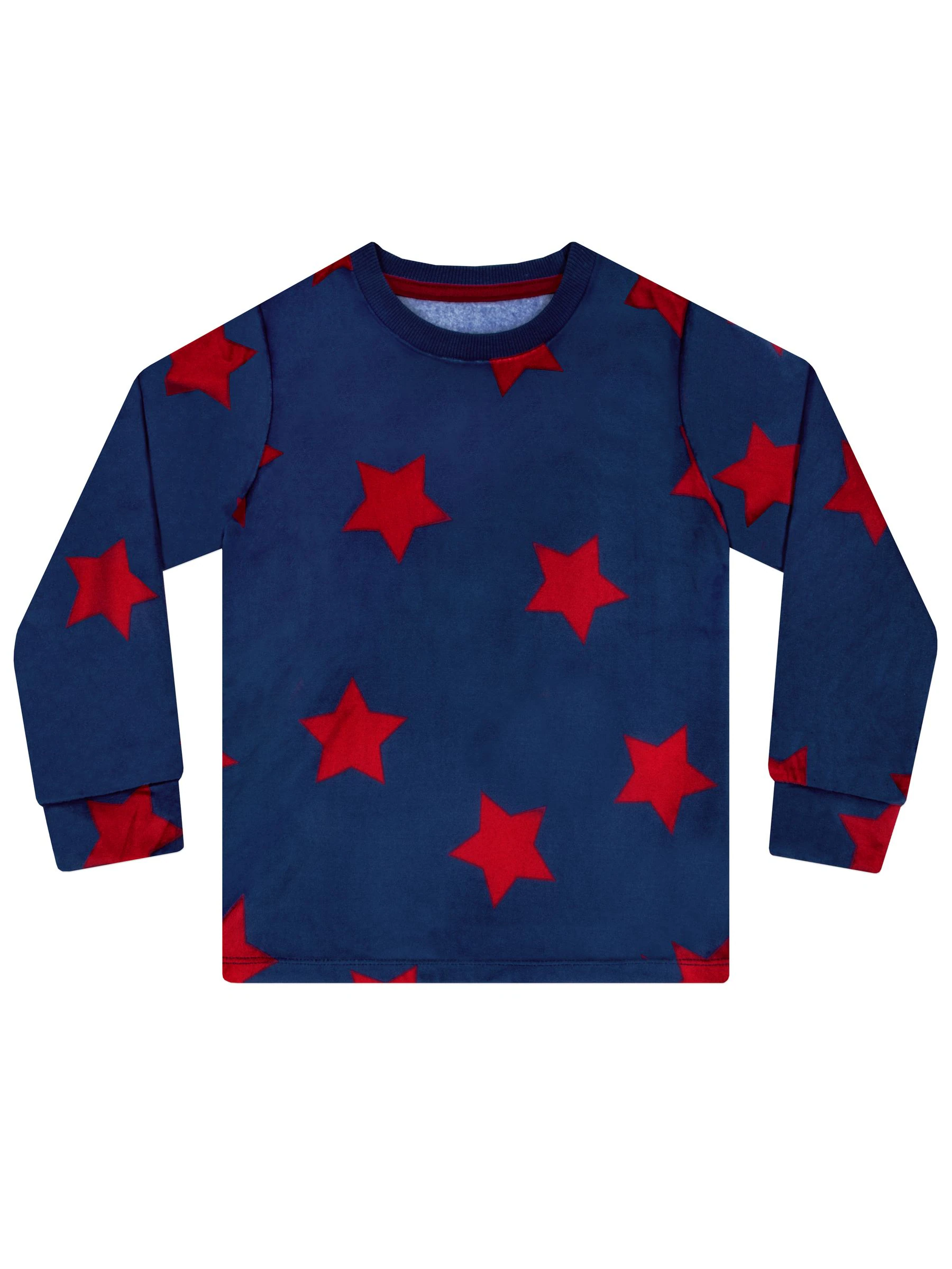 Harry Bear Stars Long Sleeve Fleece Pyjamas