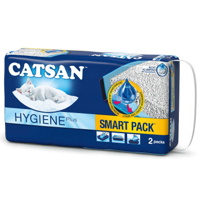 Catsan Smart Pack Einlegepack für Katzentoiletten 2x4l