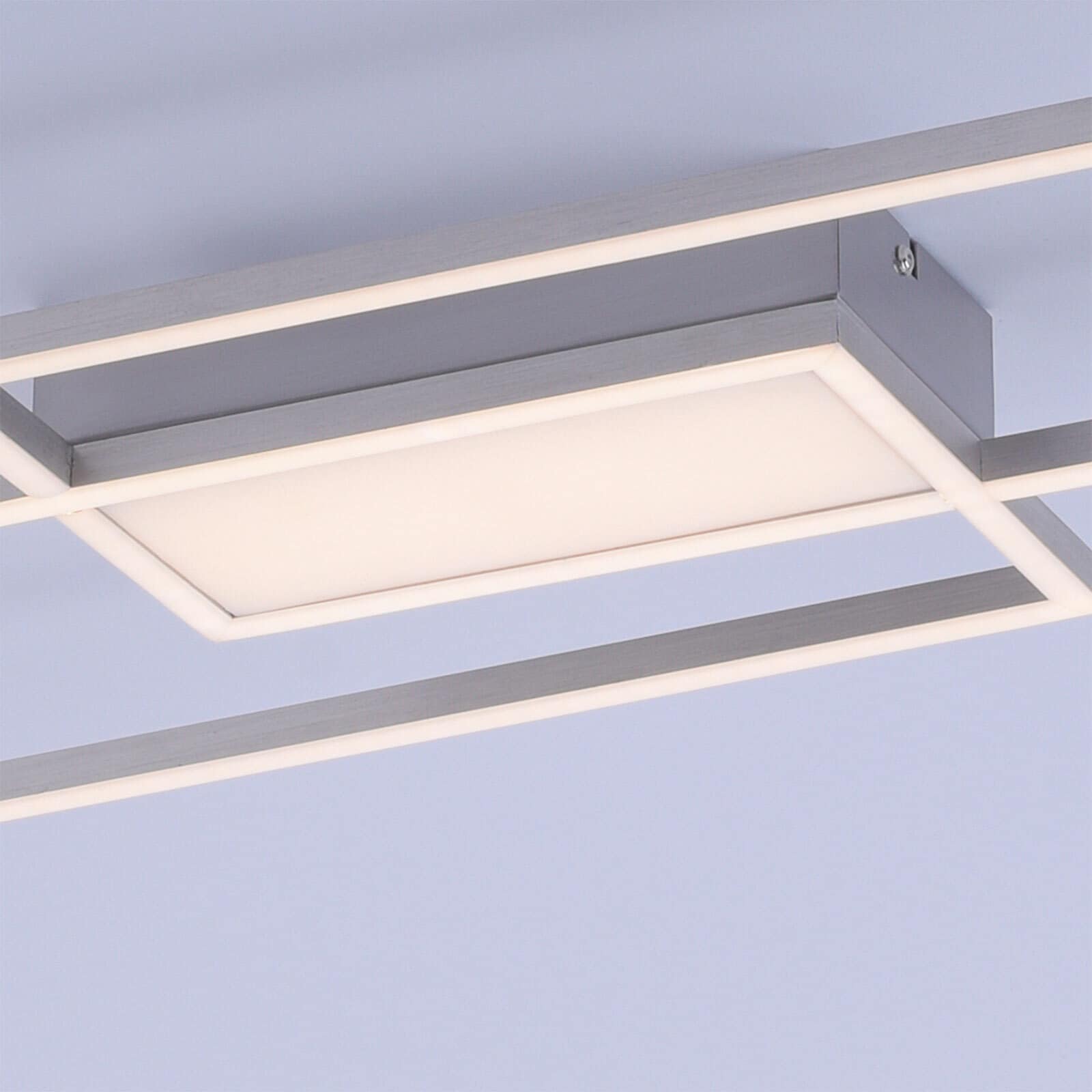 LED-Deckenleuchte Asmin 109,5x25,5 Alu