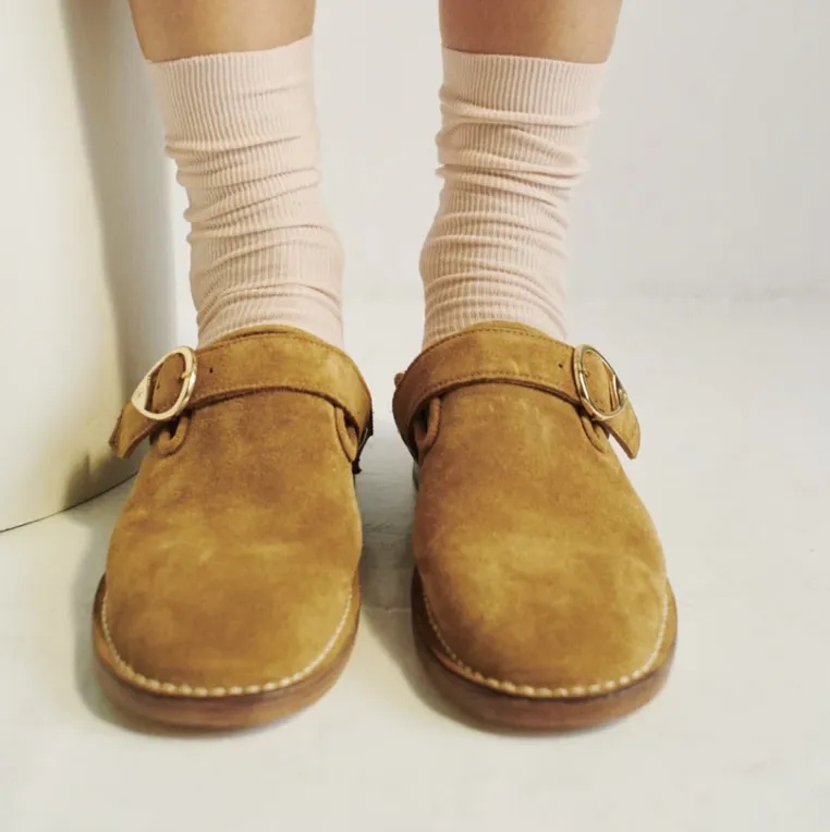 Slippers en nubuck Lucca Socque