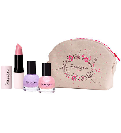 Rosajou Make-up-Set - Lippenstift/Nagellack m.m. - 5 Teile