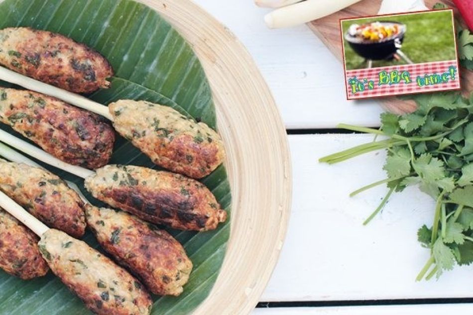 Vietnamese kipspiesjes met citroengras