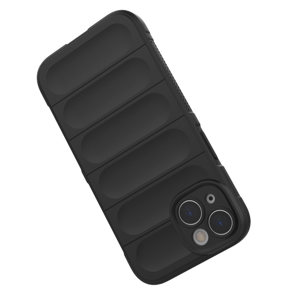 iPhone 14 Outdoor Gummi Schutzhülle Anti-Drop - Schwarz