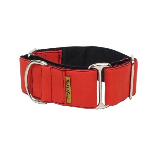 Coleira Martingale Vermelha para Cães