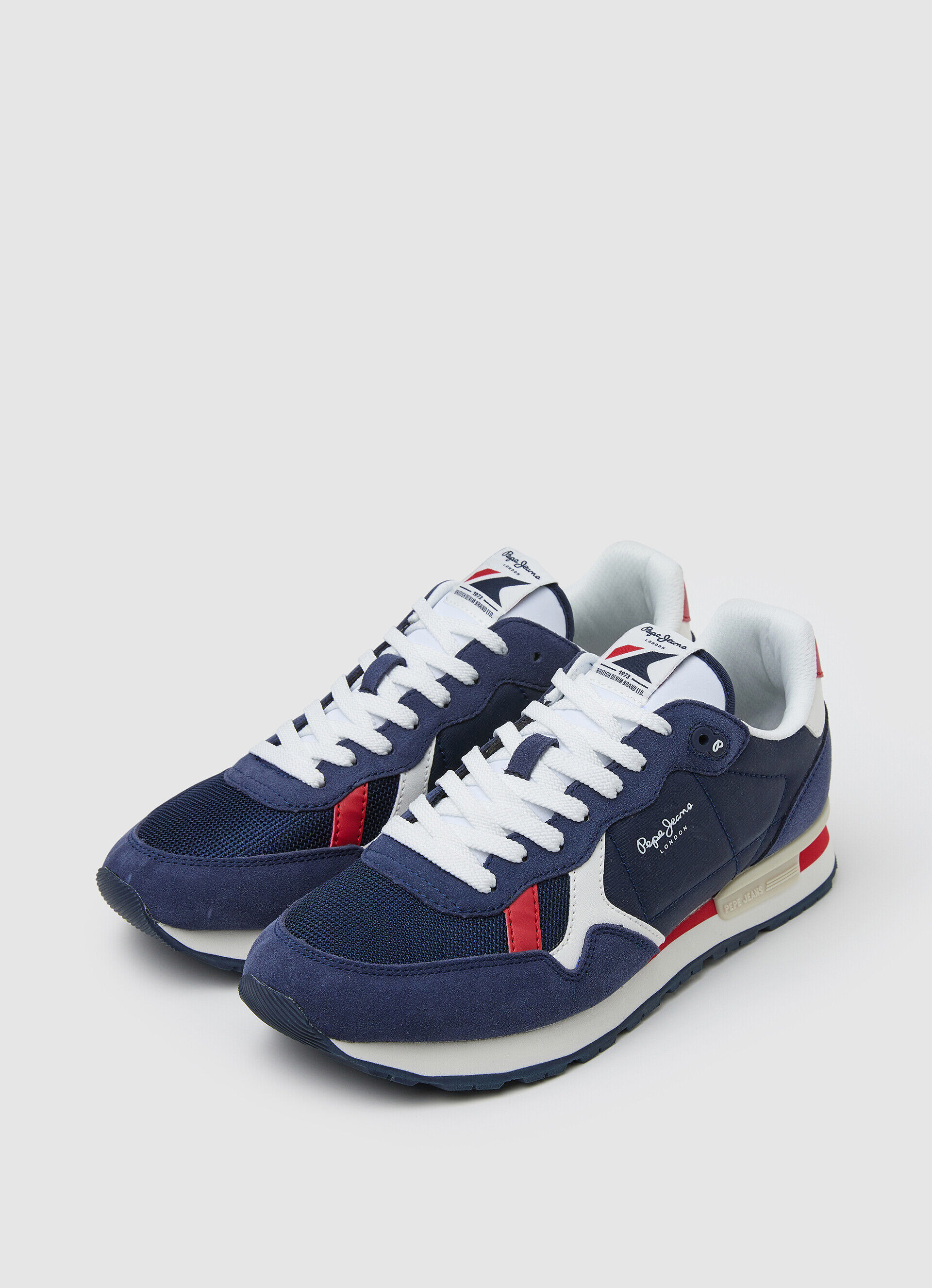 Sapatos combinados BRIT - azul marinho