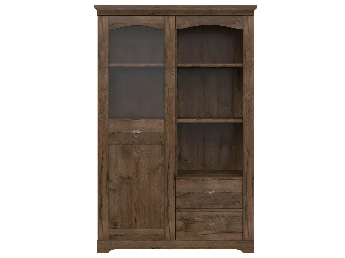Vaisselier 1 porte 2 tiroirs Noé Bois