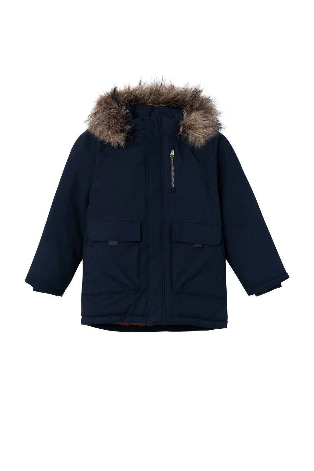 NAME IT gewatteerde winterjas NMMMASTER donkerblauw