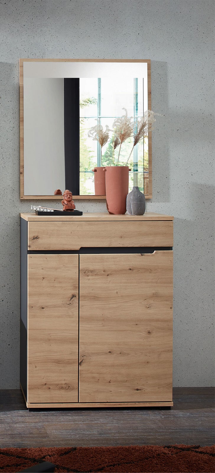 vito Wandspiegel SEDEO 80 x 85 cm Artisan Eiche naturfarbig