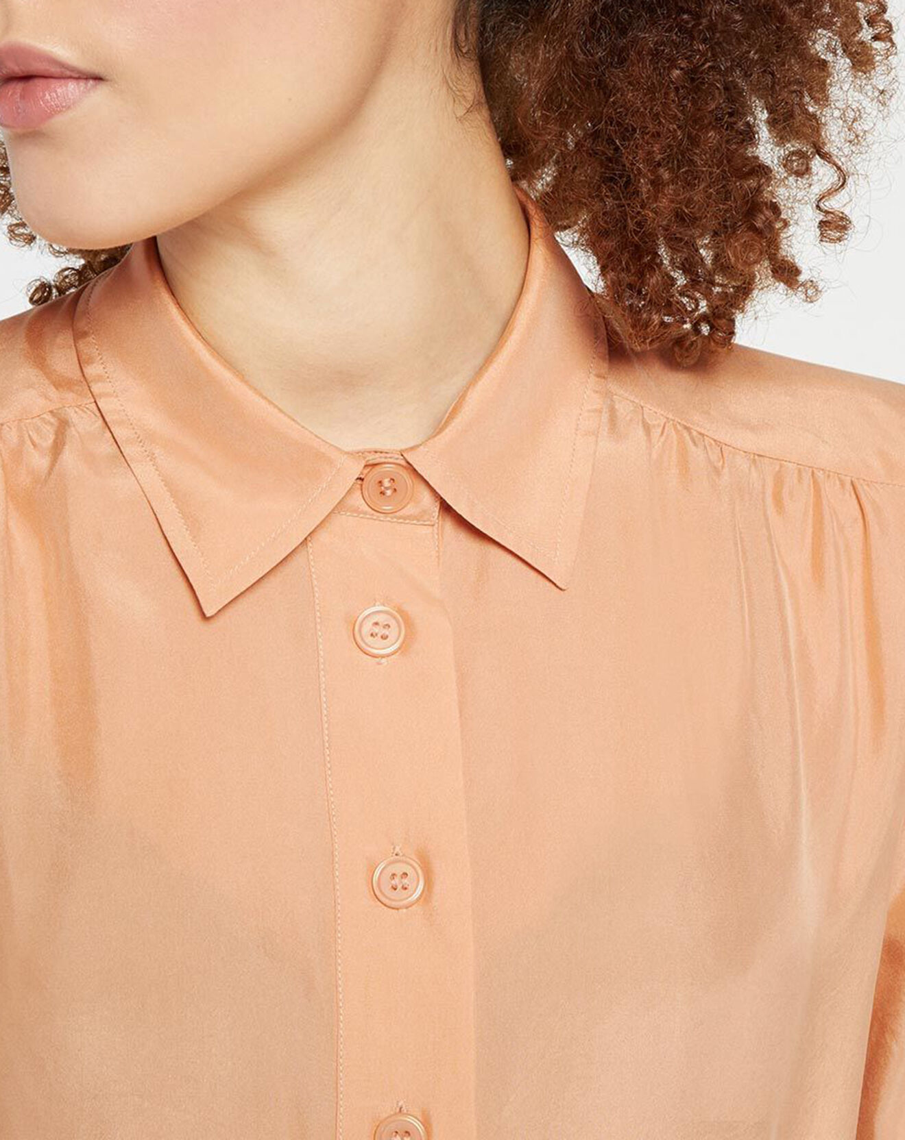 Jodhpur Top Malibu 100% Soie saumon clair