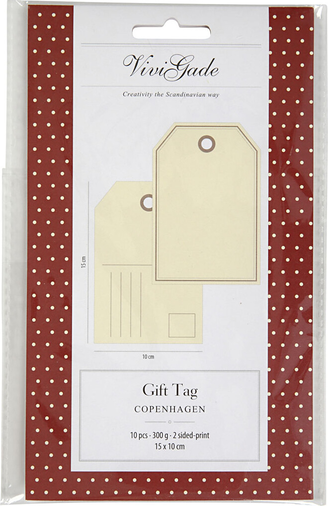 Gavemærker / Postkort - Str. 15X10 CM - 300 G - 10 Stk