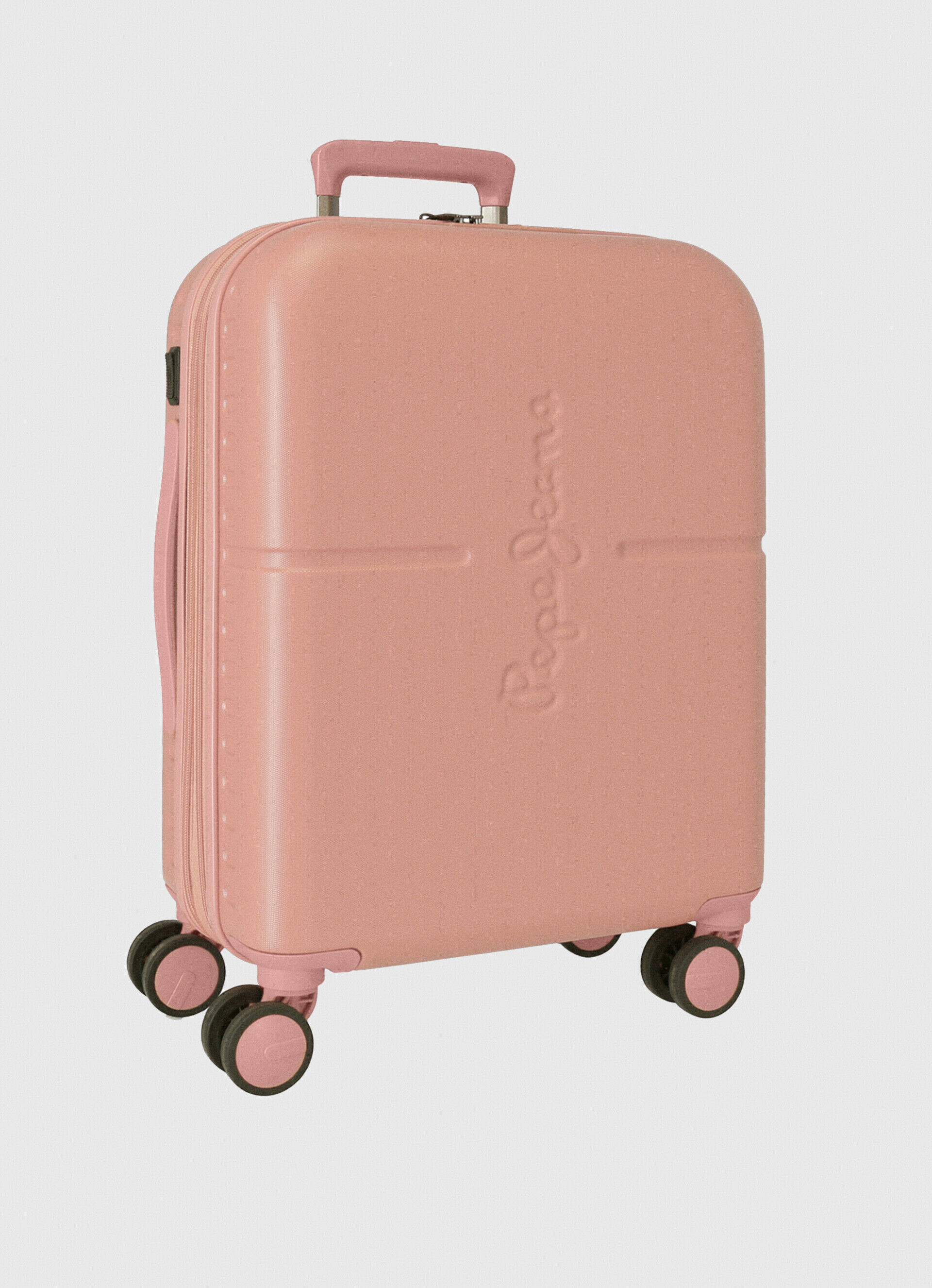 Mala de viagem com rodinhas, 55 cm, ABS - rosa claro, tamanho único