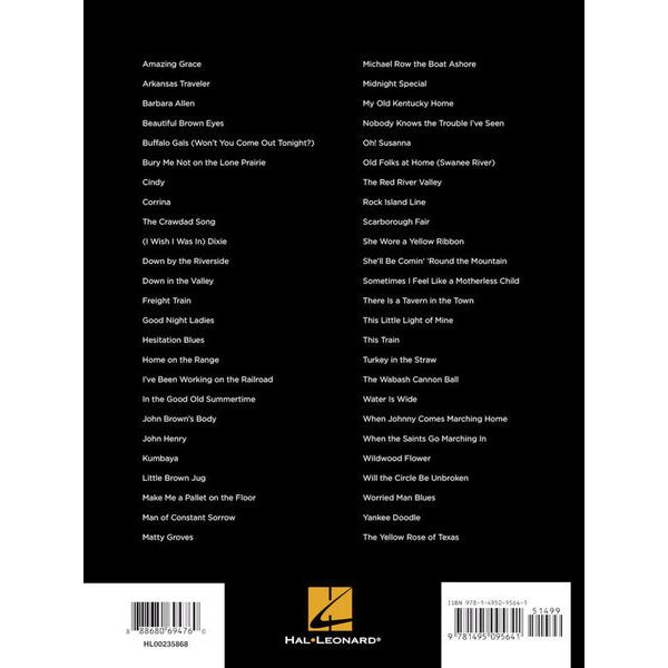 Hal Leonard First 50 Folk Songs Guitar