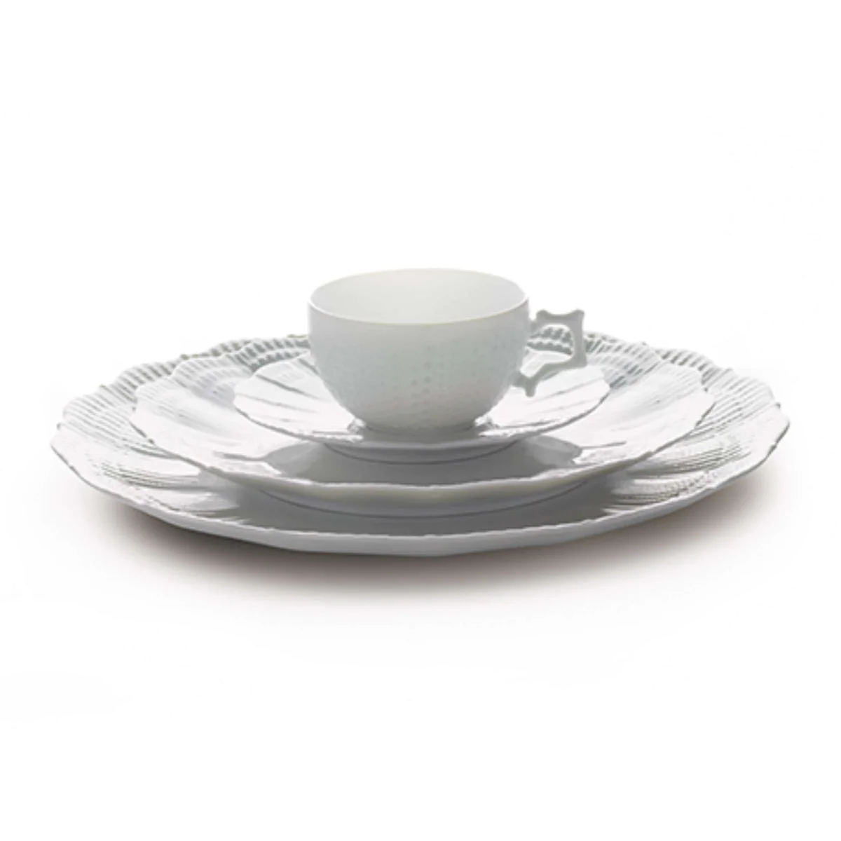 Corail Blanc - Assiette de présentation 31.5 cm (lot de 3) Médard de N