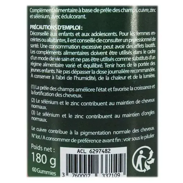 Luxéol Gomas para Força e Crescimento - 60 gomas