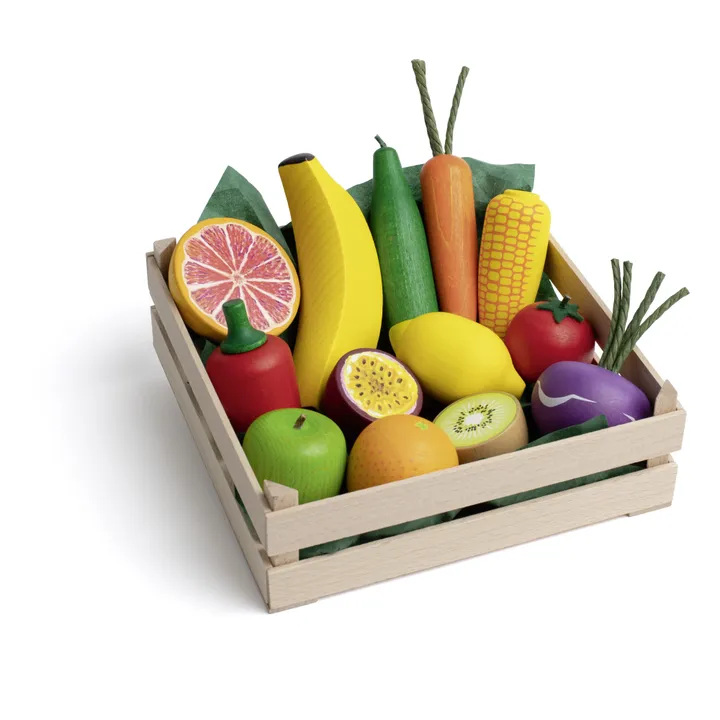 Erzi Coffret Fruits et légumes XL - Set de 13