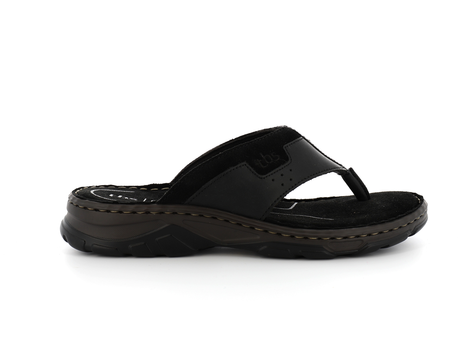 Tbs-JAFFARE Cuir gras Noir