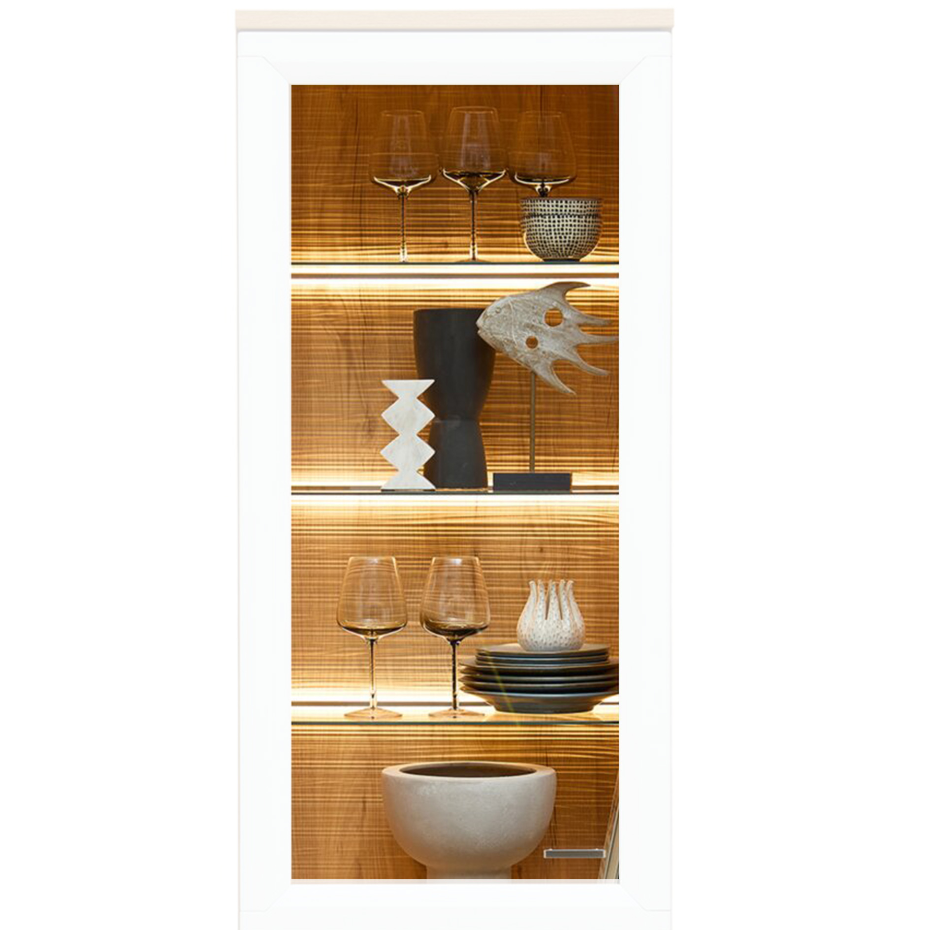 Rückwandschroppung - Risseiche - 60 cm