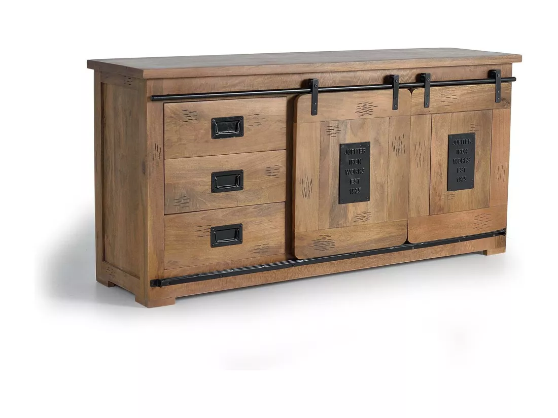 Buffet en manguier Marrón.Giner y Colomer.80x45x165