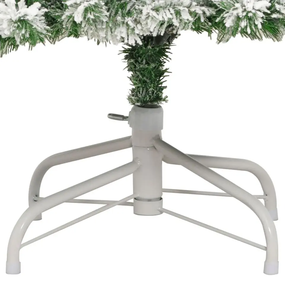 vidaXL - Gescharnierde Kunstkerstboom - Wit - 180 cm