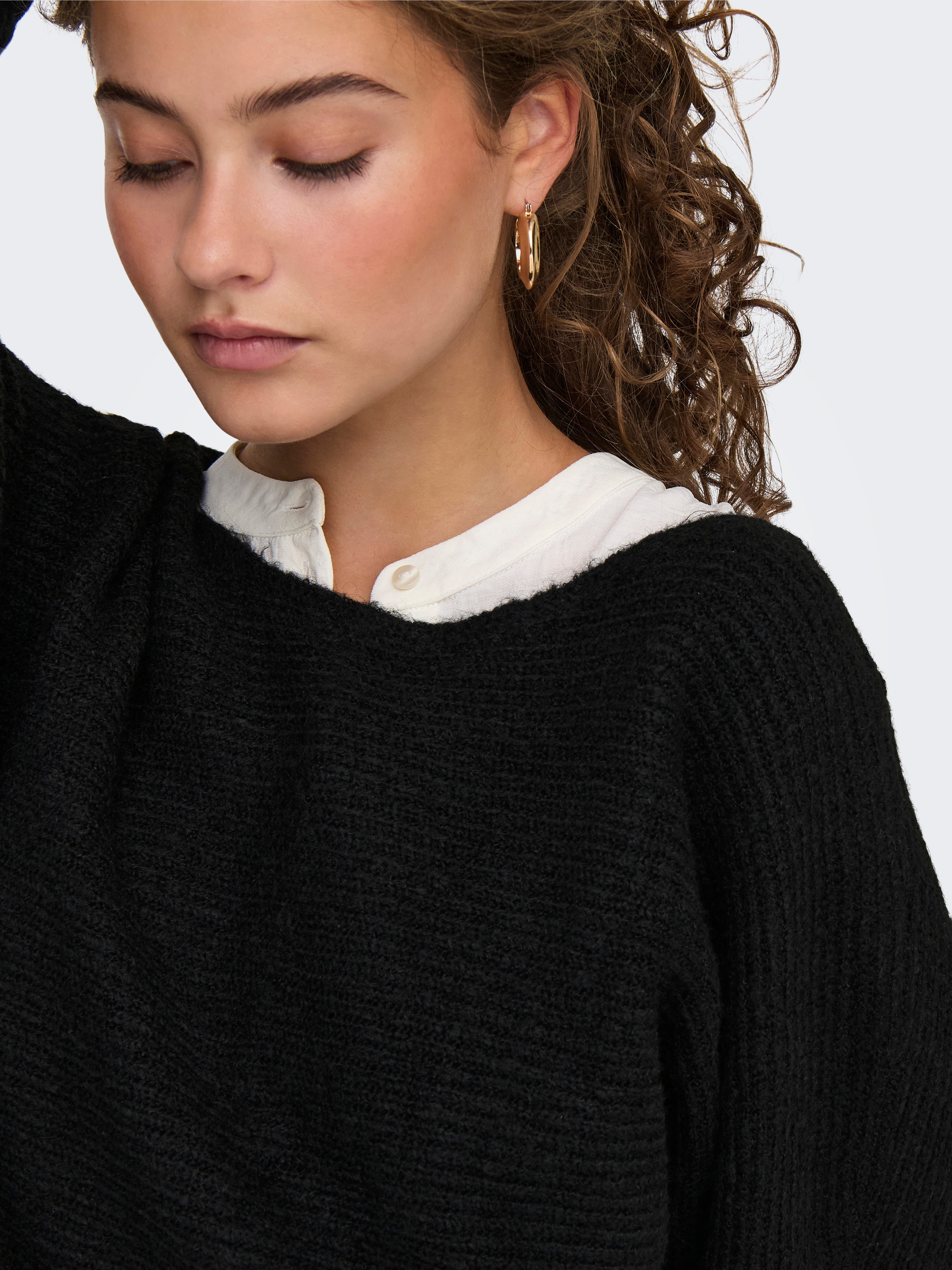 JDYUMA Strickpullover Black