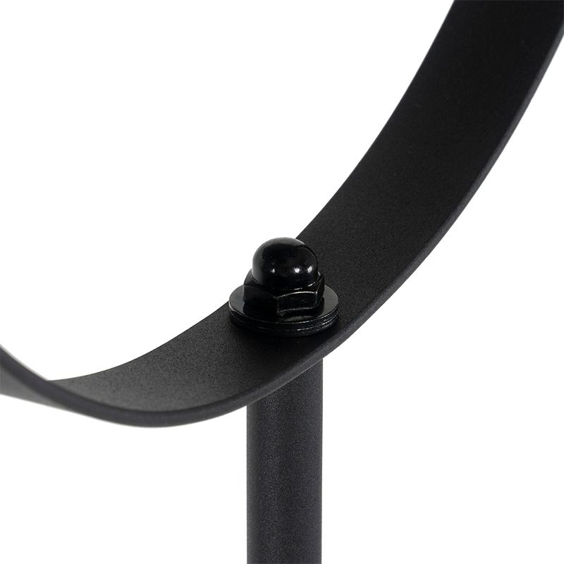 Vloerlamp zwart met goud 35 cm verstelbaar - Magnax