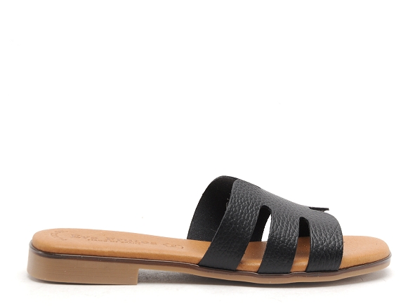 Eva frutos mules et sabots plats femme 3076 noir