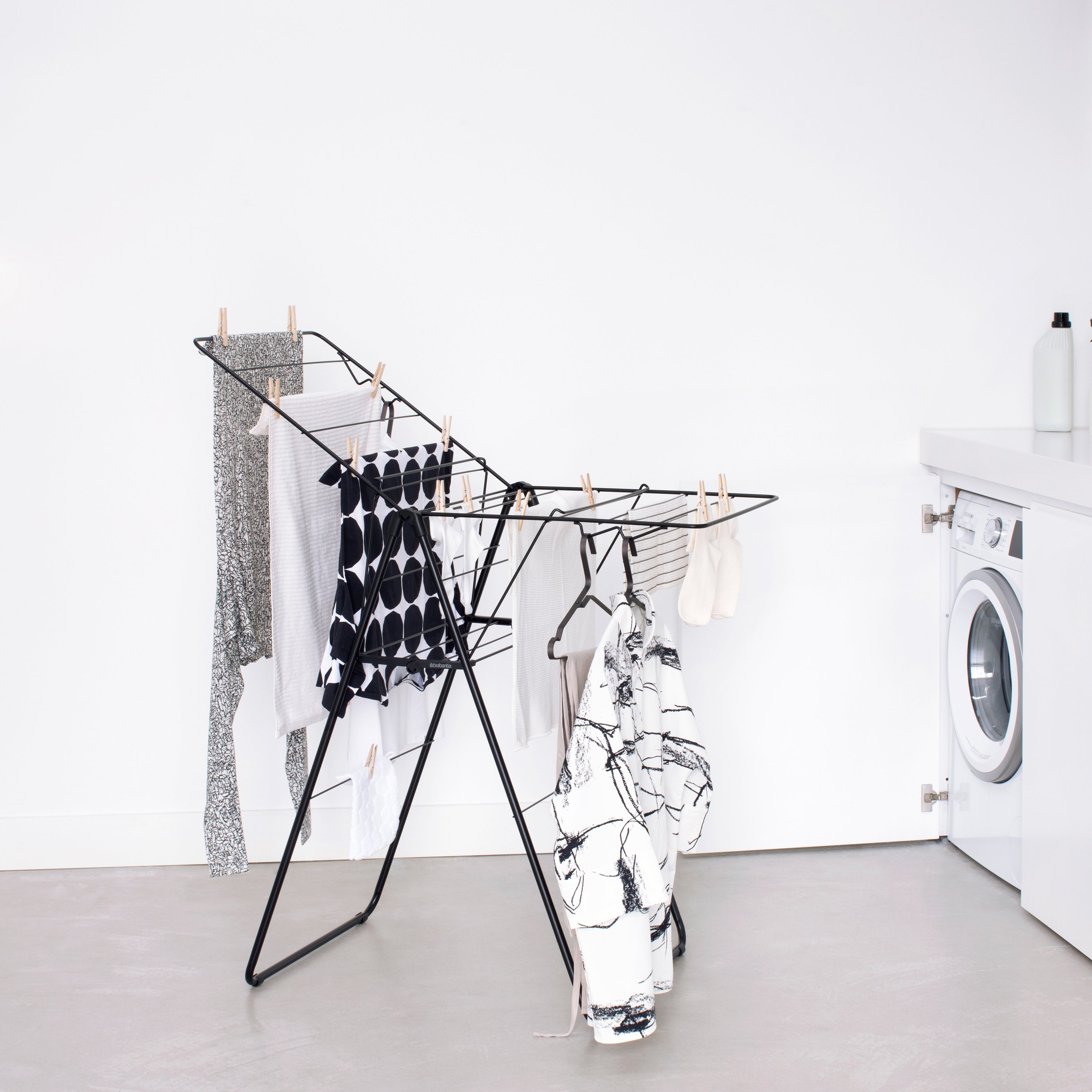 Brabantia HangOn Droogrek 15 Meter - Matt Black