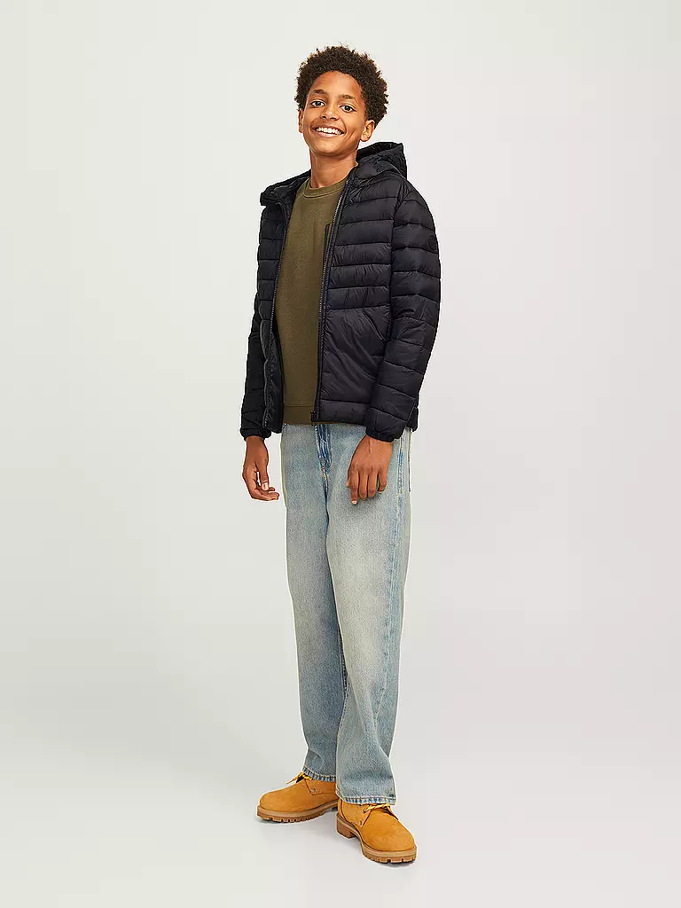 JACK & JONES Jungen Steppjacke JJESPRINT schwarz