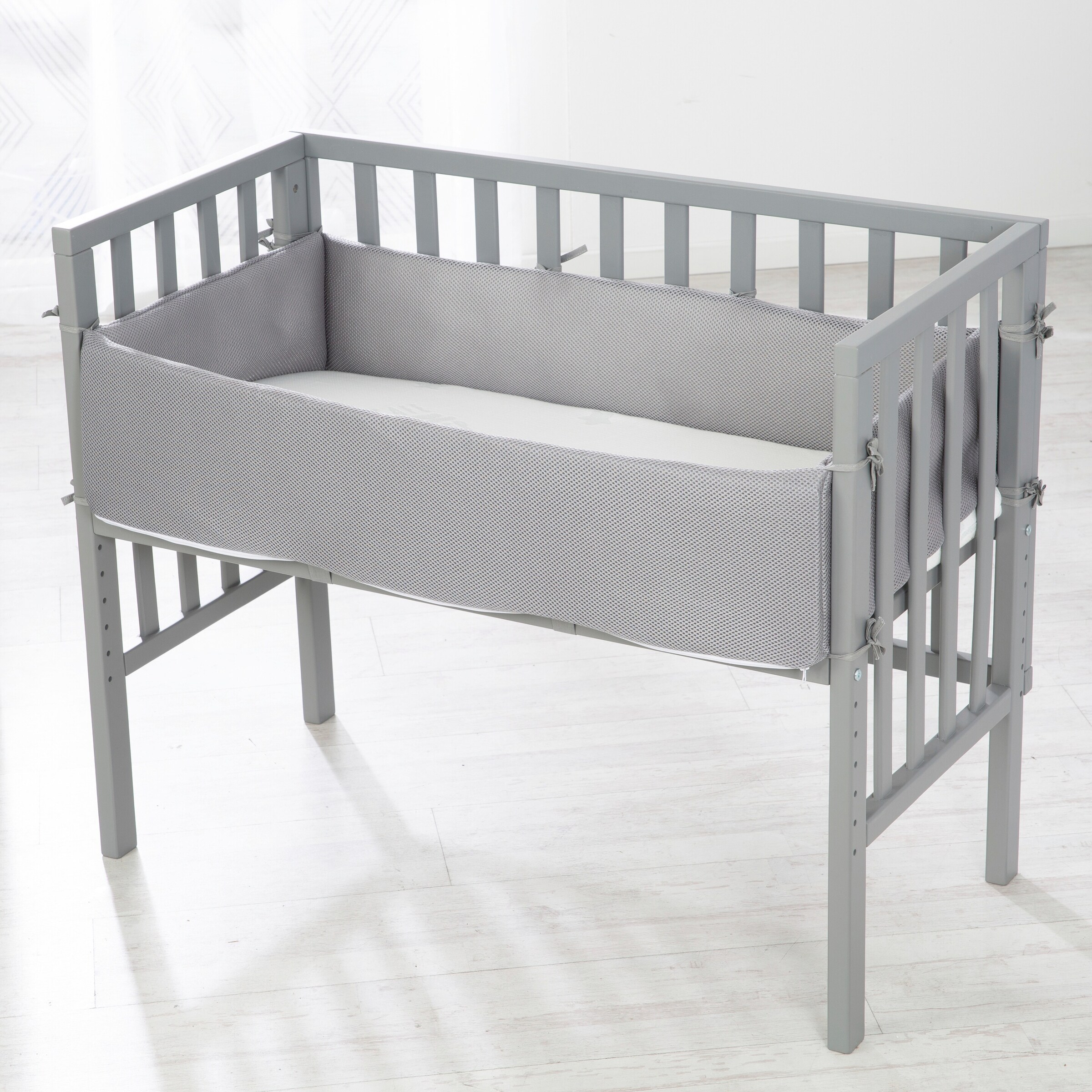 roba Beistellbett 2in1 Grau safe asleep