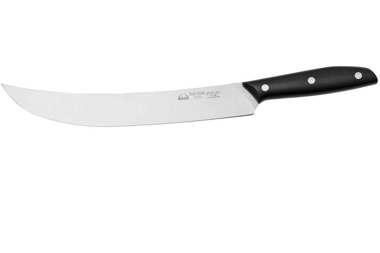 Due Cigni Cookout 1896, 2C1024 zwart POM, slagersmes, 27 cm