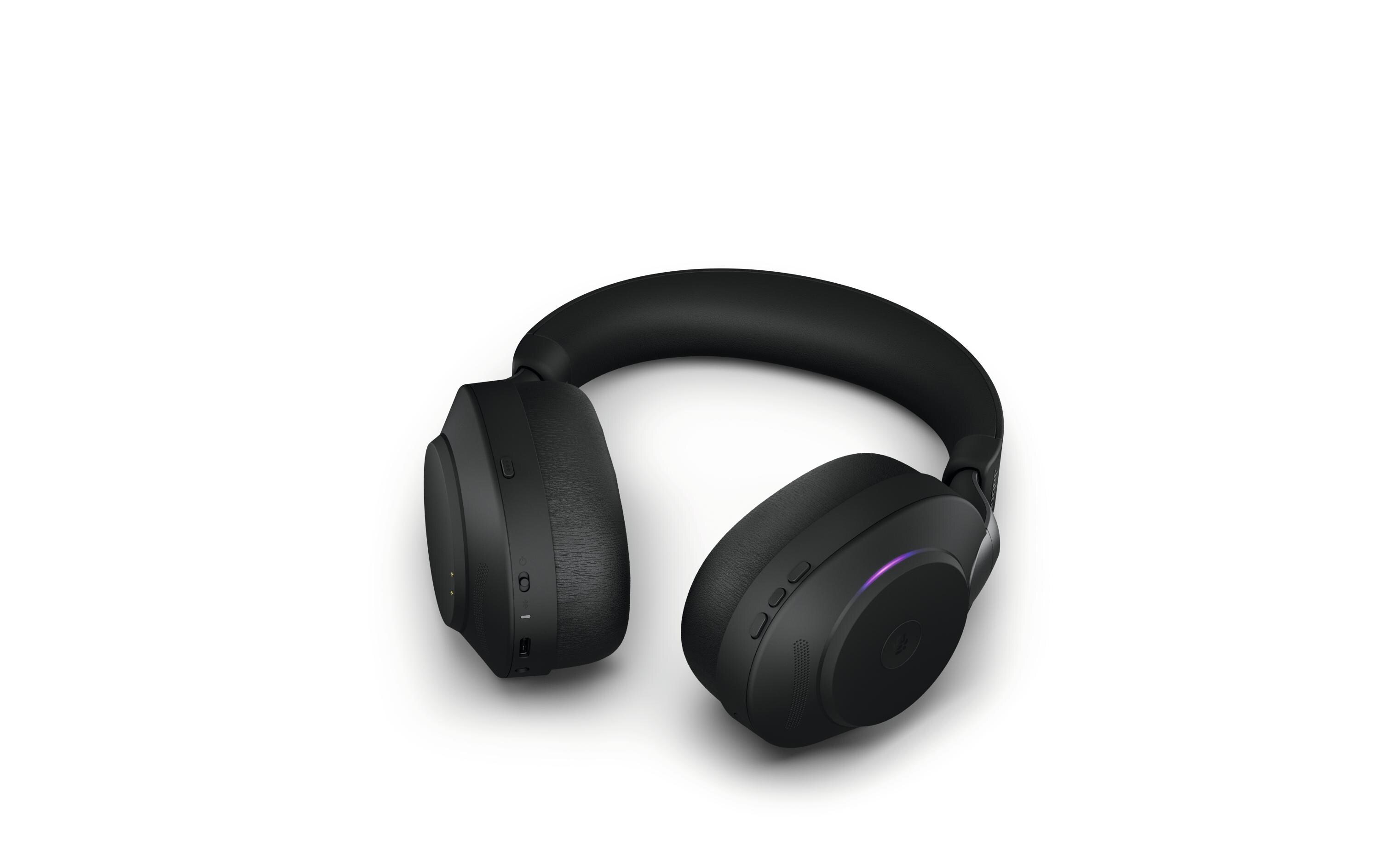 Headset Evolve2 85 Duo MS Schwarz, USB-C, inkl. Ladestation<br>Jabra Blueooth Headset mit Active Noise Cancelling