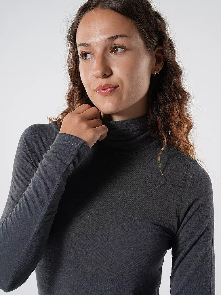 TELA Rollkragenshirt MATHILDE grau