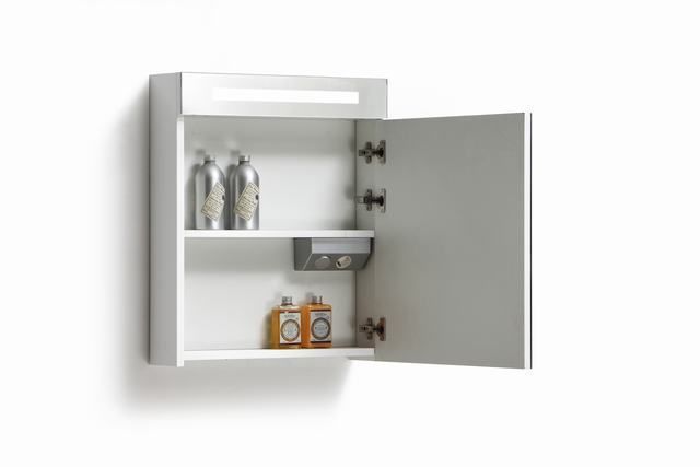 Lambini Designs TL spiegelkast Hoogglans antraciet 58cm rechts