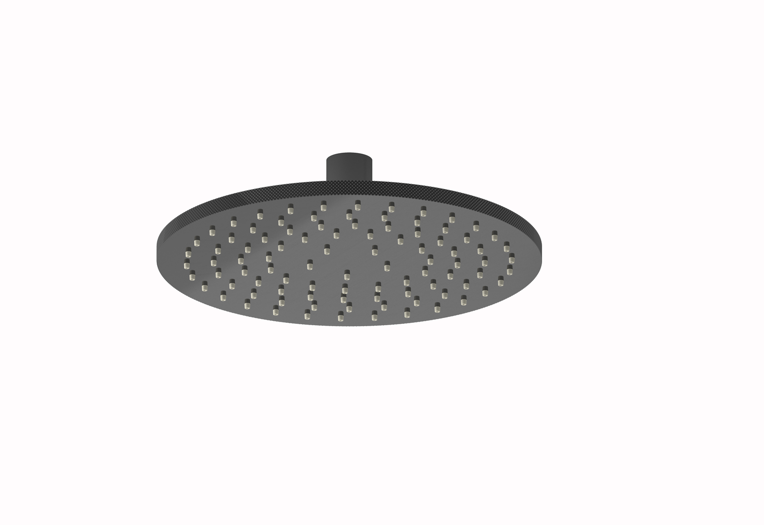 Plieger Roma hoofddouche 20cm zwart chroom