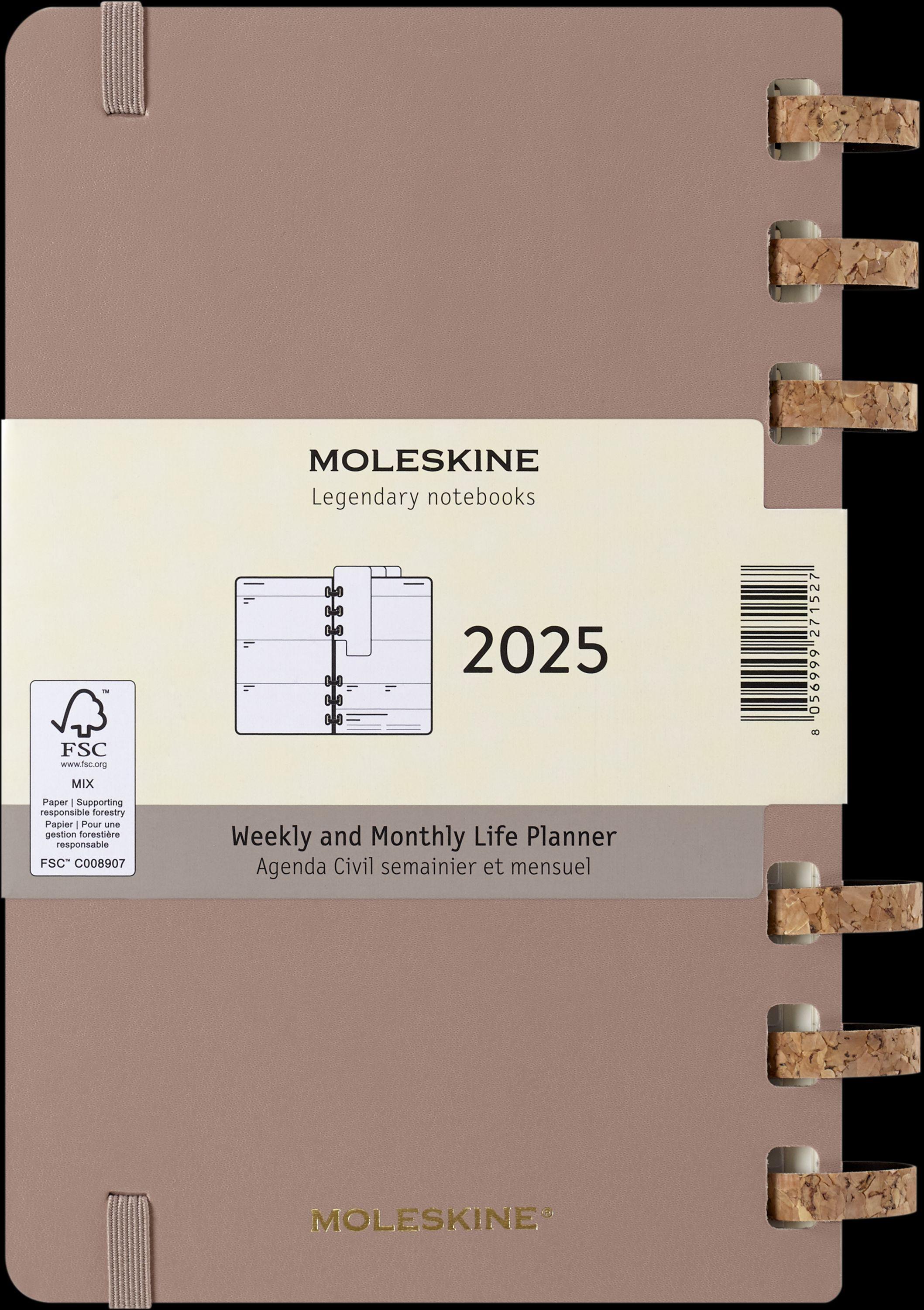 Moleskine 12 Monate Planer mit Spiralbindung, L/A5
