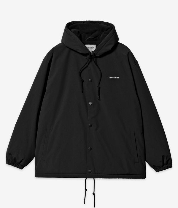 Carhartt WIP Hooded Coach Jacke (black white)
