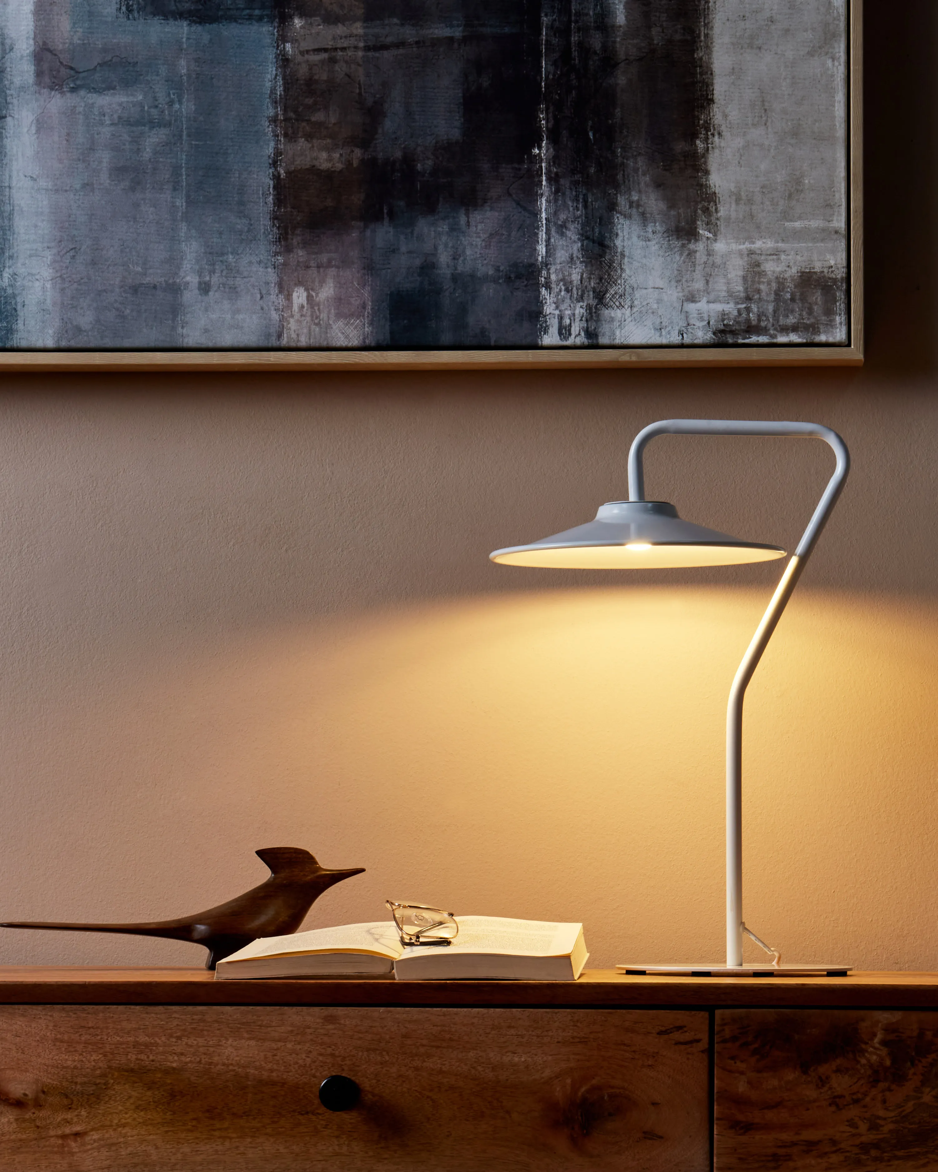 LED tafellamp GALETTI Metaal Wit