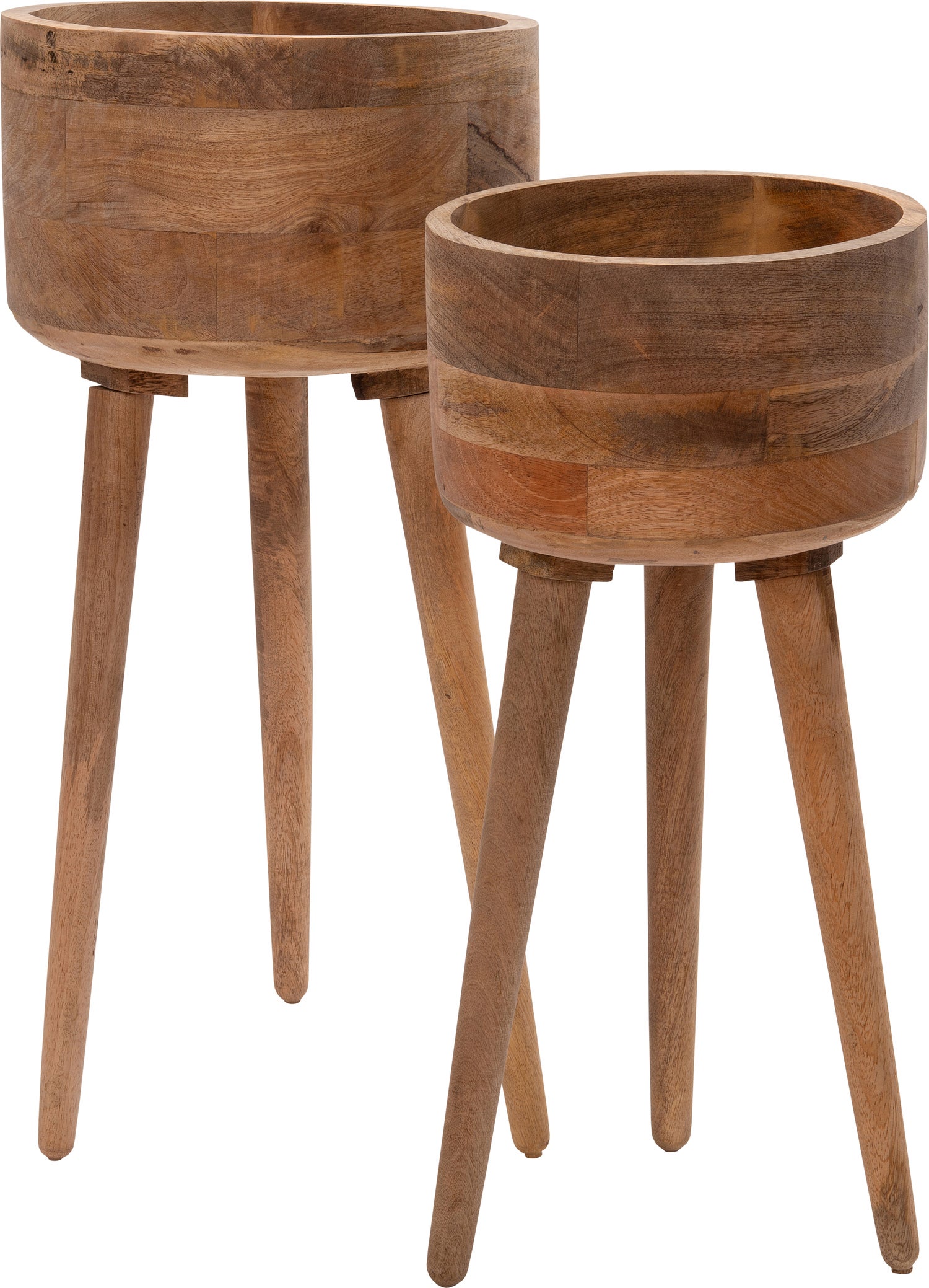 Intratuin bloempot Raaf naturel D 25 H 55 cm
