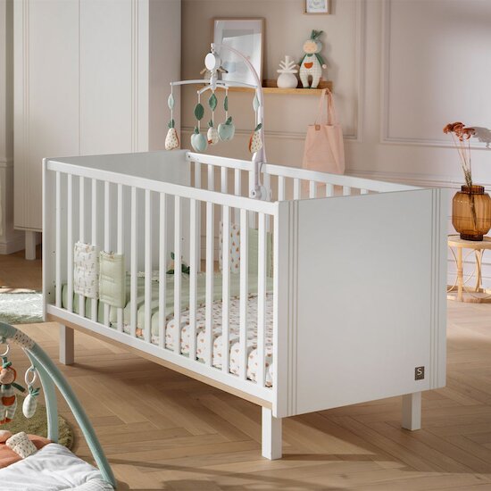 Eléonore Lit évolutif   Blanc        70 x 140 cm   de               Sauthon Baby's Sweet Home