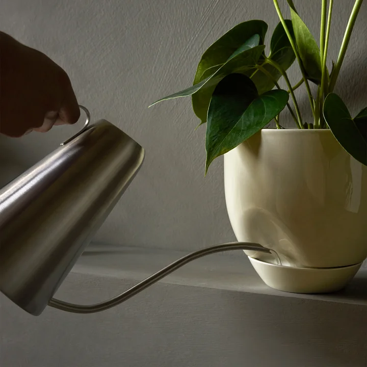 Audo - Hydrous Pflanztopf, Ø 12 cm, ocker