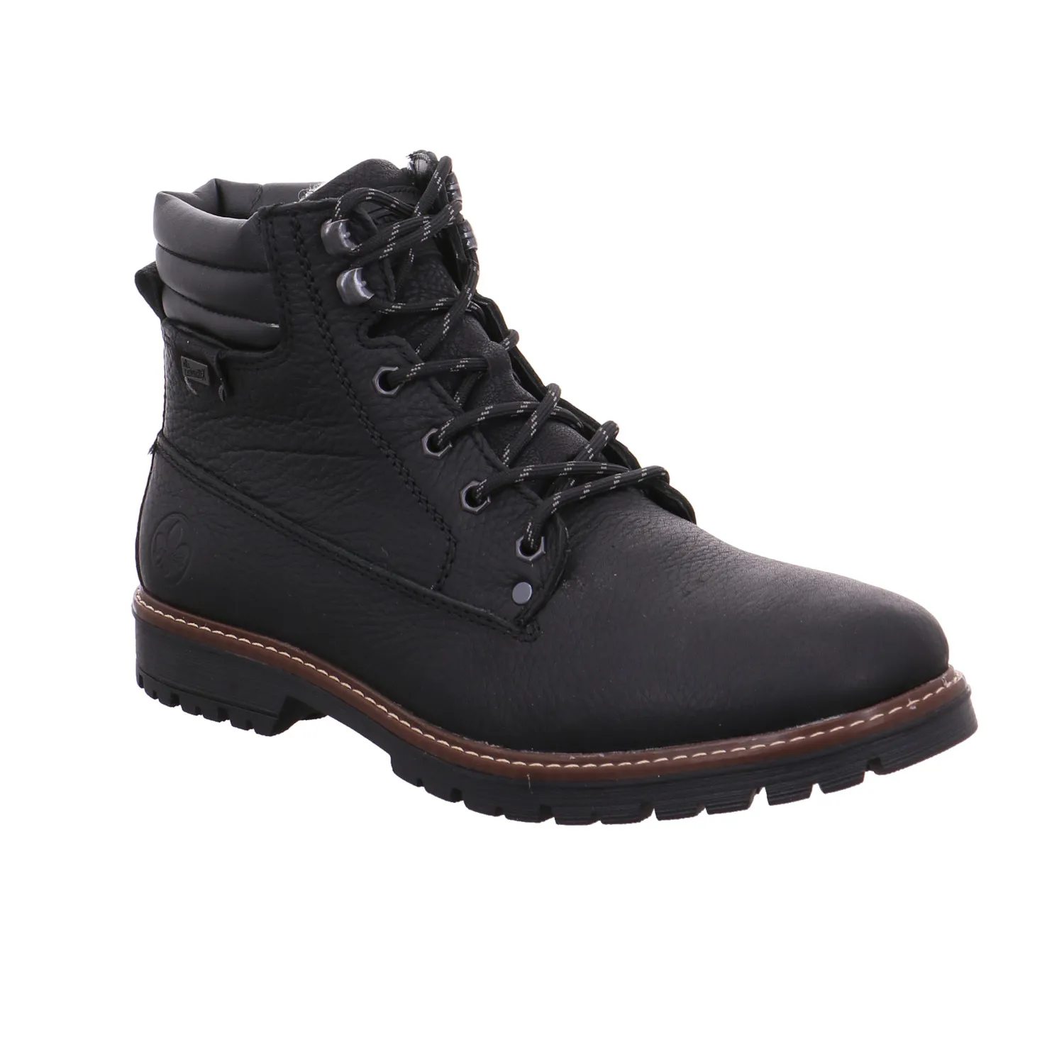RIEKER Winter-Boots Schwarz Leder