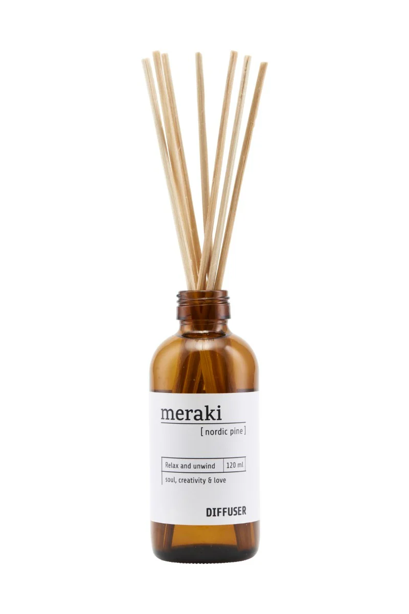 Meraki  Duftfrisker m. 7 pinde, Nordic pine - 120ml.