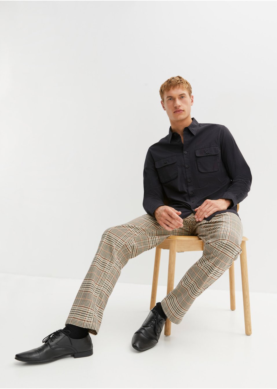 Chemise manches longues avec poches à soufflet
