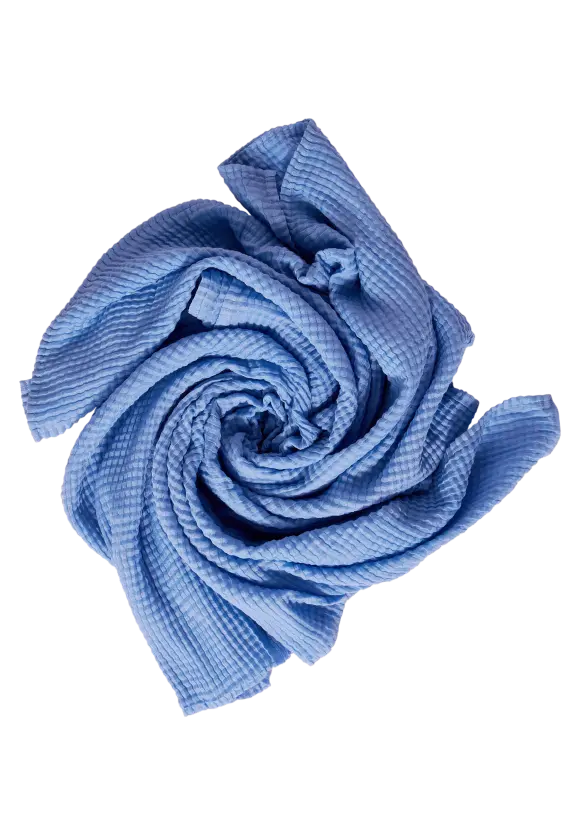 Struktur Longschal - warm light blue